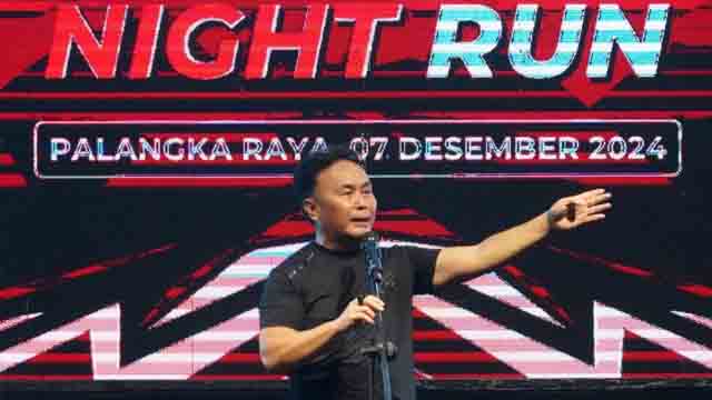 Gubernur Kalteng Hadiri Sabrun Night Run 5K