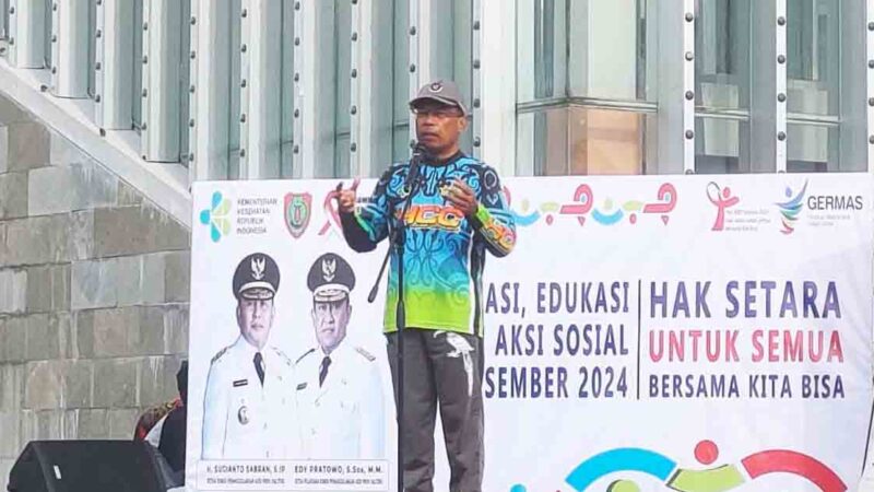 Senam Bersama dan Aksi Sosial Dalam Rangka Peringatan Hari AIDS Sedunia