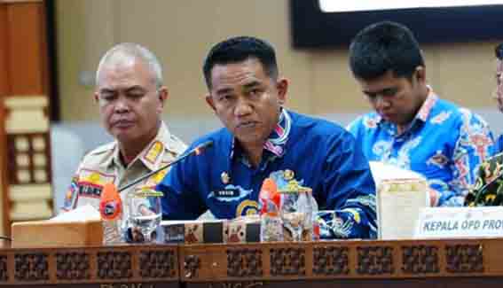 Ikuti Rakor, Kalaksa BPBPK Kalteng Laporkan Perkembangan Banjir dan Tanah Longsor