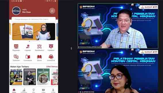BPSDM Kalteng Gelar Pelatihan Konten Digital dengan Sentuhan Avatar