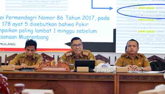 DPRD Gelar Rapat Gabungan Bersama Bapperida Kalteng