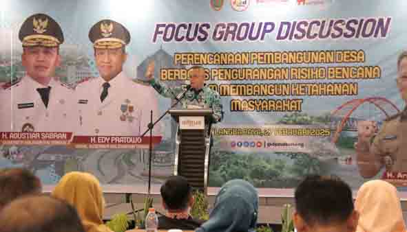 Kepala DPMD Kalteng Sampaikan Pengurangan Risiko Bencana Diperlukan Kerja Sama Semua Pihak