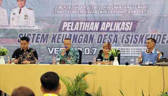 Dinas PMD Kalteng Gelar Pelatihan Aplikasi SISKEUDES Versi 2.0.7