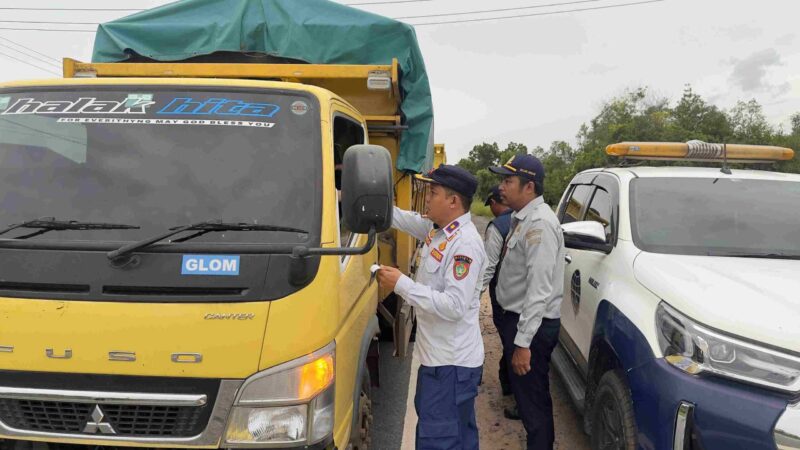 Dukung Instruksi Gubernur, Dishub Kalteng Laksanakan Penegakkan Hukum dan Inspeksi Angkutan Barang Secara Terpadu
