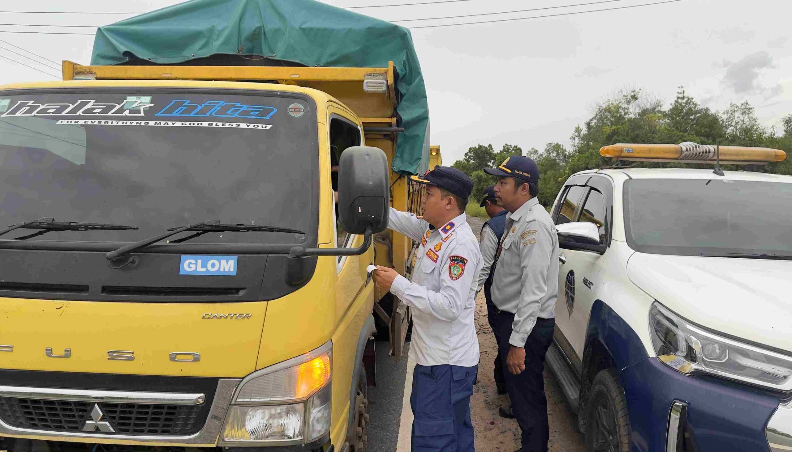 Dukung Instruksi Gubernur, Dishub Kalteng Laksanakan Penegakkan Hukum dan Inspeksi Angkutan Barang Secara Terpadu