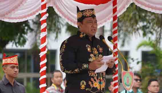 Wagub Kalteng Pimpin Apel Besar Hari Pertama Kerja Tahun 2025