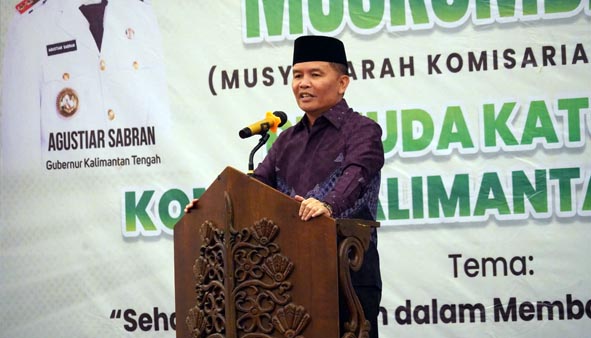 Gubernur H Agustiar Sabran Minta Organisasi Pemuda Katolik Turut Berpartisipasi Membangun Generasi Muda Kalteng