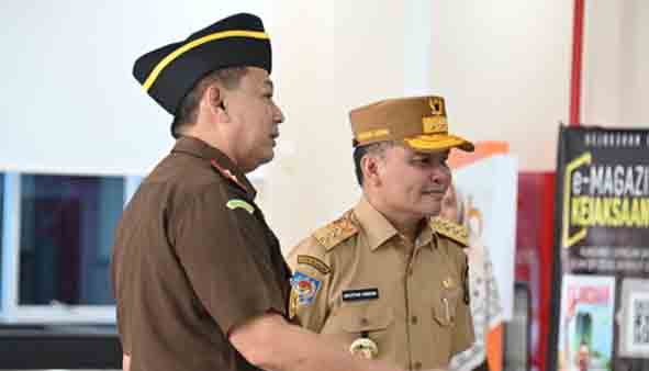 Jalin Silahturahmi, Gubernur dan Wagub Kalteng Kunjungi Kejati dan Korem 102/Pjg