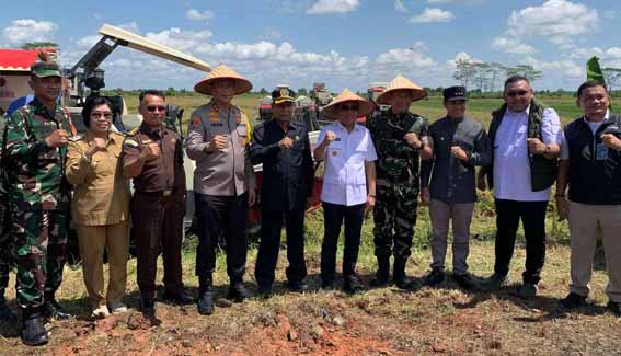 Gubernur Agustiar Sabran Hadiri Panen Raya Serentak Bersama 14 provinsi Secara Virtual