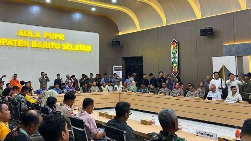 Bupati Mura Ikuti Rakor Penanganan Banjir Wilayah DAS Barito Bersama Gubernur