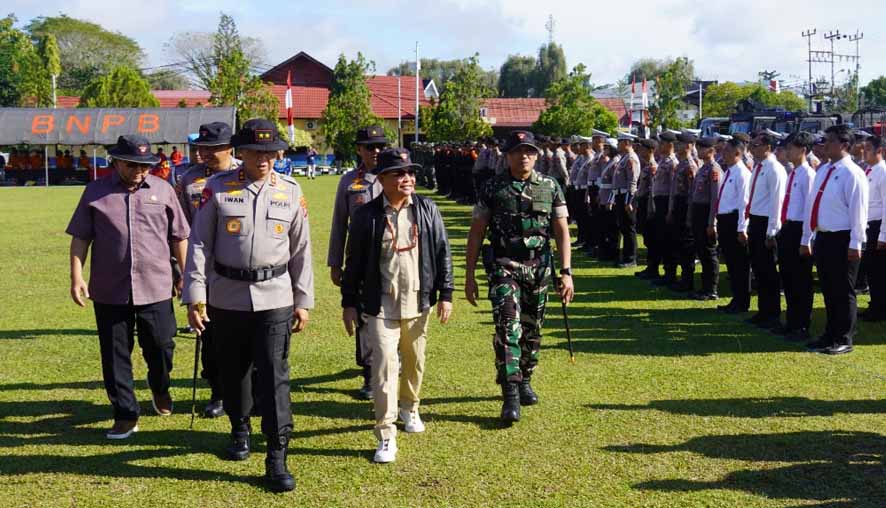 Gubernur Kalteng Hadiri Apel Gelar Personel dan Sarana Prasarana Hadapi Penanggulangan Karhutla