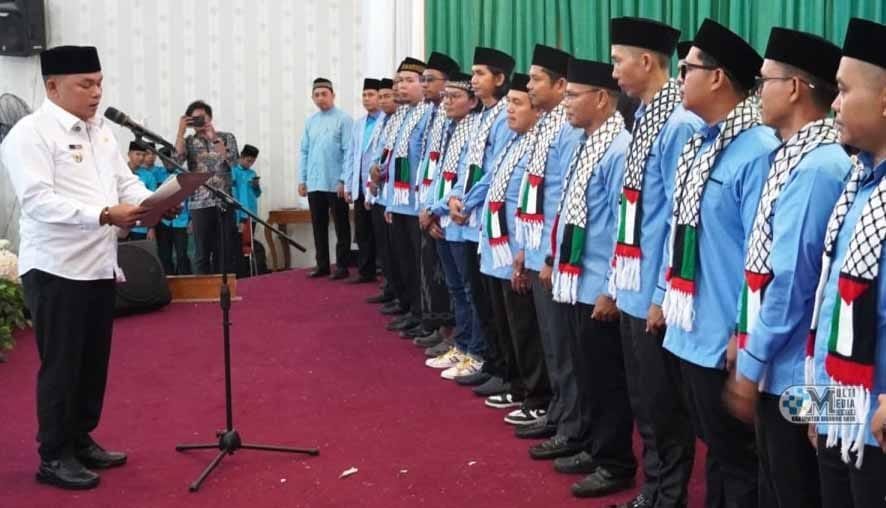 Wabup Rahmanto Muhidin Lantik Pengurus BKPRMI dan Wisuda Santri TPA ke-XVI Tahun 2025