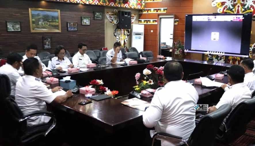 Bupati Mura Ikuti Rakor Pencegahan Korupsi Terkait Perencanaan dan Penganggaran di Kalteng