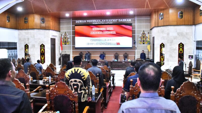 Bupati Kapuas Apresiasi Sinergi DPRD dan Pemda Atas Disahkannya Enam Raperda Strategis