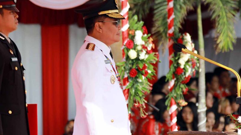 Gubernur Kalteng Inspektur Upacara Peringatan HUT Ke-80 RI