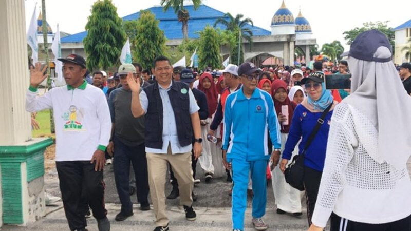 Jalan Sehat Milad BKPRMI Ke-48 dan Peringatan HUT ke-80 RI