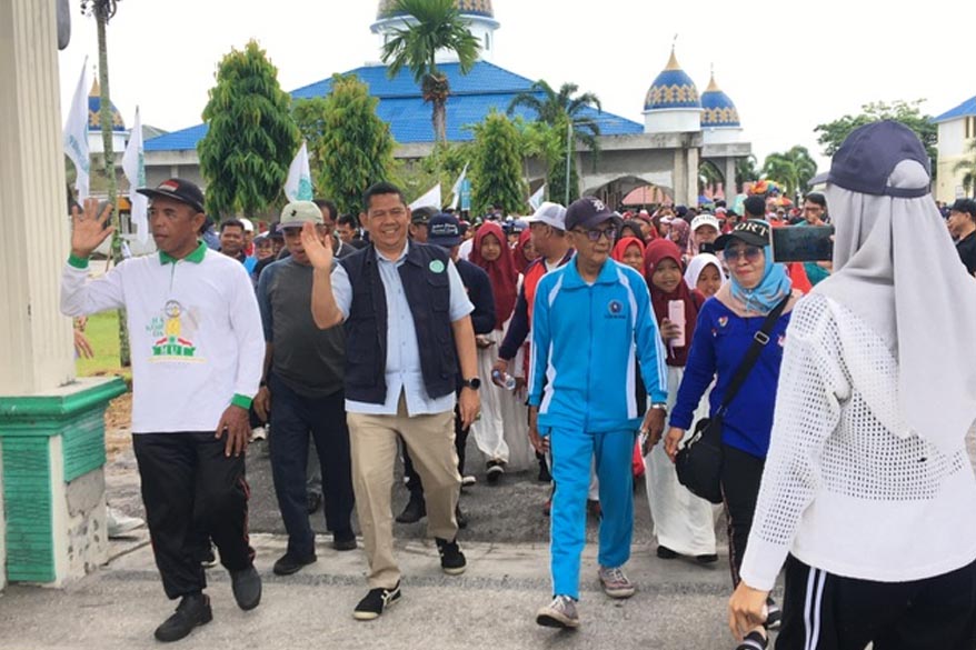 Jalan Sehat Milad BKPRMI Ke-48 dan Peringatan HUT ke-80 RI
