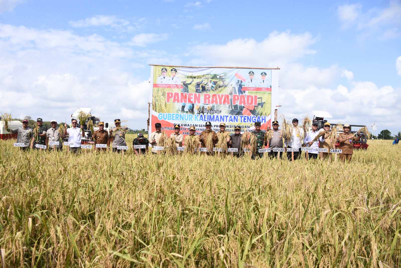 Hadiri Panen Raya Padi, Ardiansah : Sinergi antara pemerintah pusat, provinsi, dan kabupaten dukung ketahanan pangan nasional
