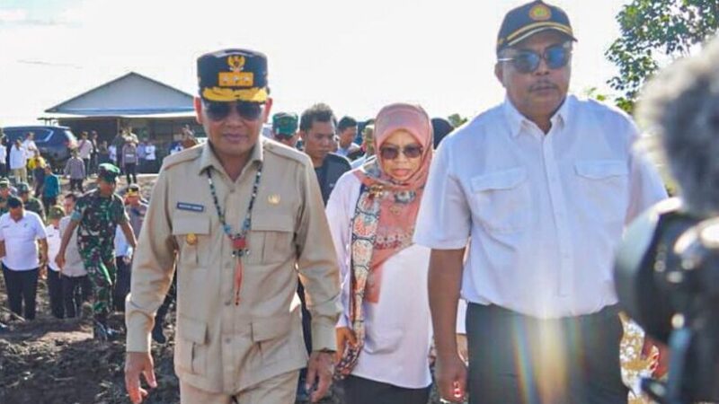 Gubernur Kalteng Tinjau Langsung Proyek Cetak Sawah di Pulang Pisau