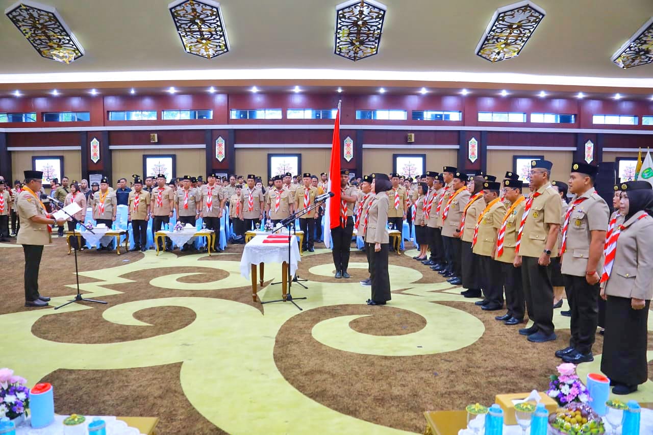 Pelantikan Pengurus Mabida dan Kwarda Gerakan Pramuka Kalteng, Gubernur : Pentingnya Pembinaan Karakter Generasi Muda