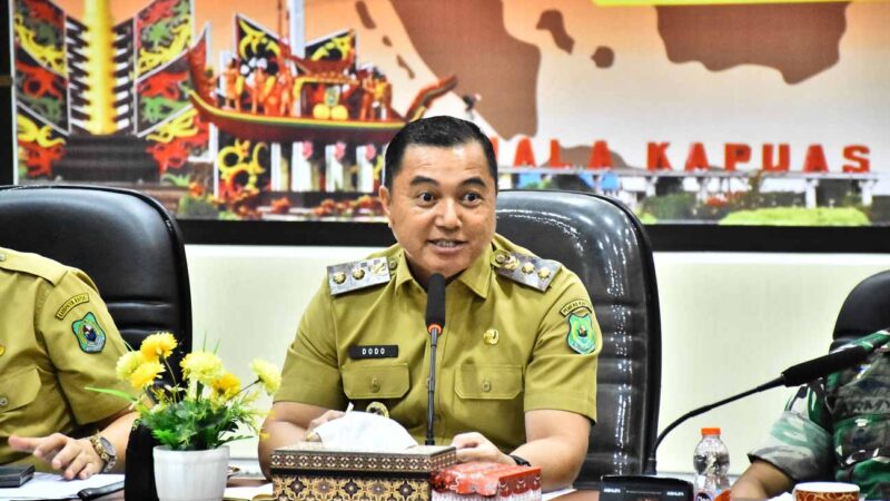 Terkait Banjir di Dusun Tumbang Mamput, Pemkab Kapuas Gelar Rapat Penanganan Konflik Sosial