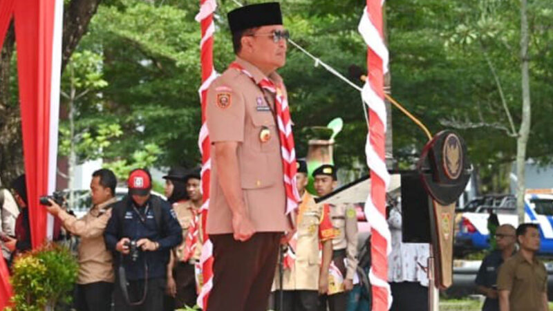 Gubernur Pimpin Upacara Peringatan Hari Pramuka ke-64 Tingkat Provinsi Kalteng