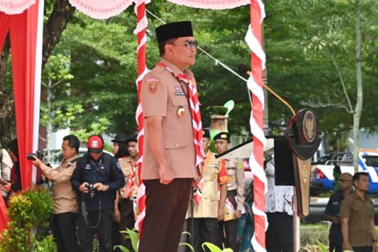 Gubernur Pimpin Upacara Peringatan Hari Pramuka ke-64 Tingkat Provinsi Kalteng