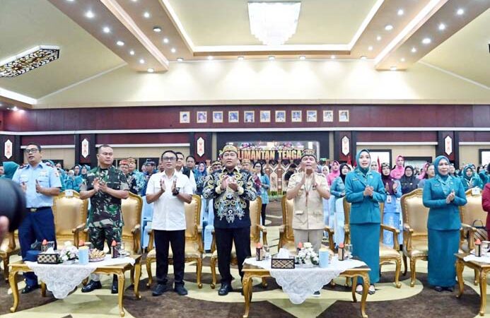 Gubernur Agustiar Sabran Buka Rakerda Kader TP PKK Tingkat Provinsi Kalteng 2025