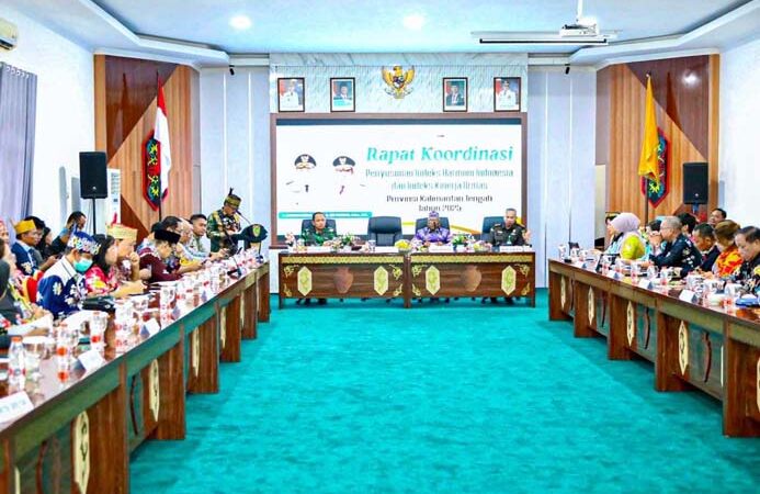 Pemprov Kalteng Gelar Rakor Indeks Harmoni dan Kinerja Ormas 2025