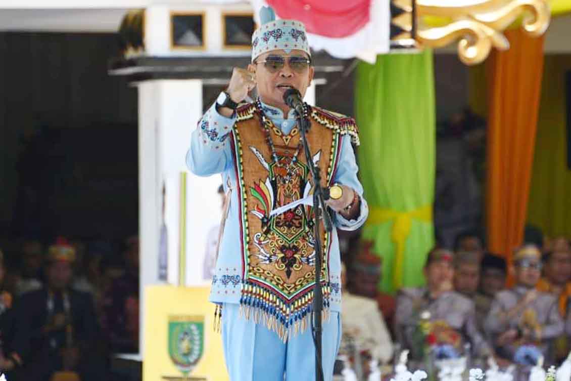 Gubernur Agustiar Sabran Inspektur Upacara Peringatan Hari Jadi Ke-66 Barito Selatan