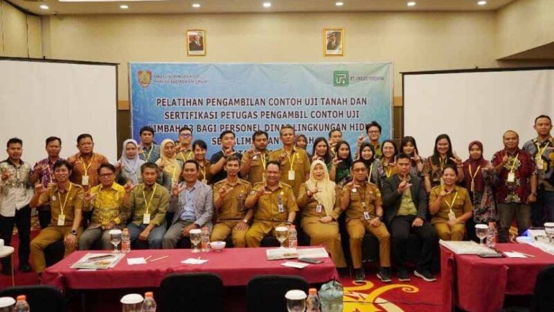 DLH Kalteng Gelar Pelatihan Pengambilan Contoh Uji Tanah dan Sertifikasi Petugas Uji Limbah B3