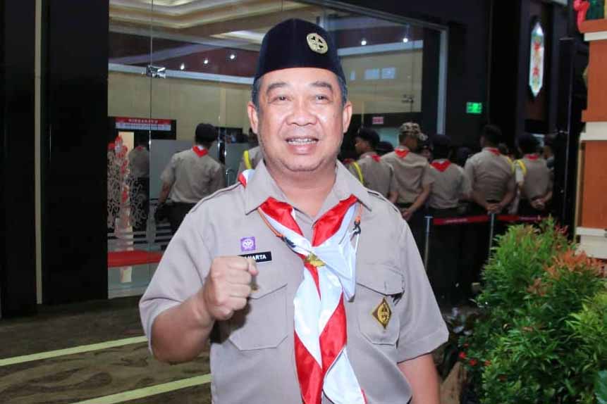 Kepala DLH Kalteng Sampaikan Ucapan Selamat Atas Pengukuhan Gubernur Agustiar Sabran Sebagai Ketua Mabida Gerakan Pramuka