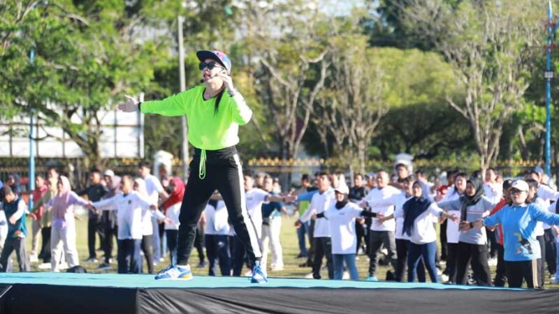 Tingkatkan Kesehatan Fisik, Wagub Senam Pagi Bersama ASN Pemprov Kalteng