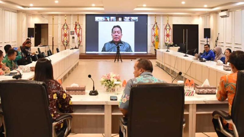 Bupati Kapuas Hadiri Evaluasi Tindak Lanjut Konsolidasi PBJ Pemerintah se-Provinsi Kalteng