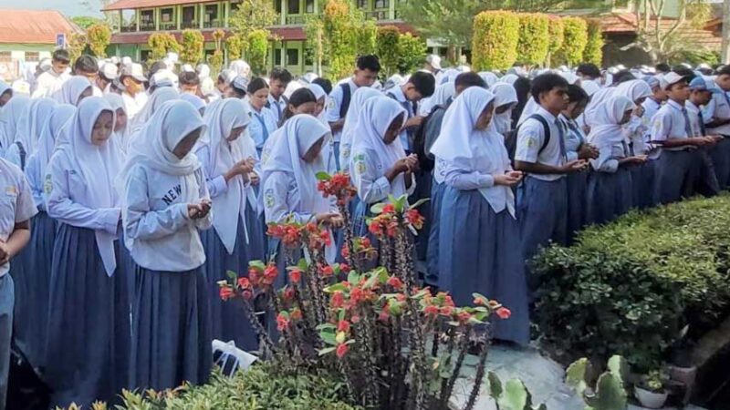 Serentak, 97 Ribu Siswa se-Kalteng Laksanakan Doa Bersama untuk Stabilitas Negara dan Kondusifitas di Kalteng