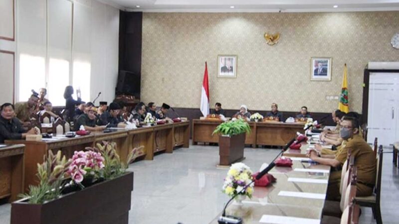 DPRD Kalteng Gelar Rapur Penetapan Rencana Kerja Tahun 2026