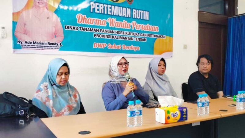 Angkat Tema Kesehatan dengan Yoga, Dharma Wanita Persatuan Dinas TPHP Kalteng Gelar Pertemuan Rutin