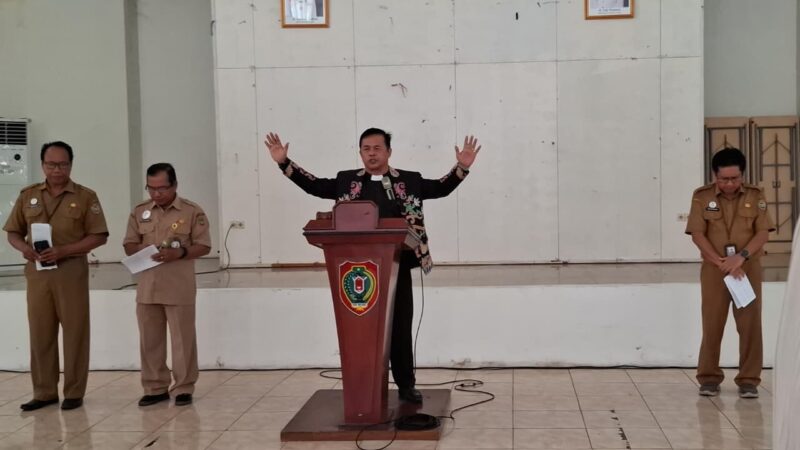 Dinas TPHP dan DKP Kalteng Laksanakan Ibadah Oikumene Bagi ASN