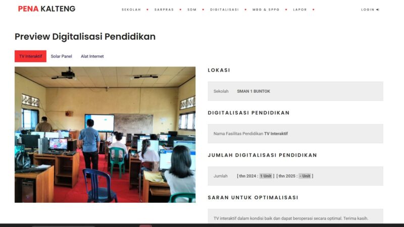 Plt. Kadisdik : Distribusi Alat Digital Sekolah Terpantau Online
