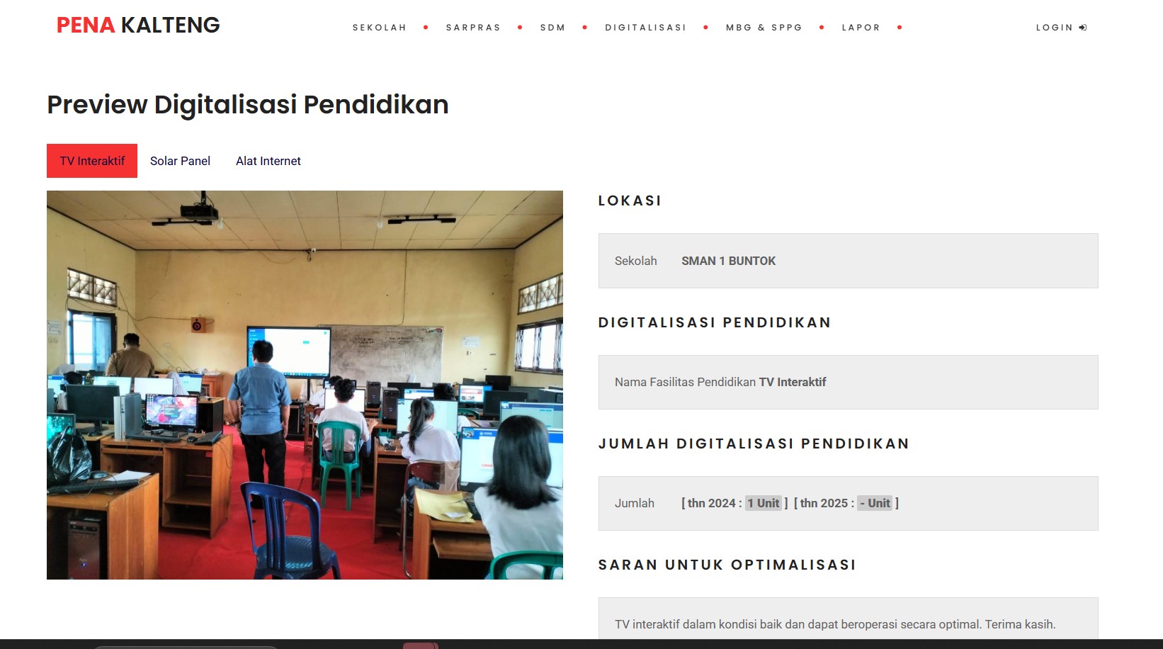 Plt. Kadisdik : Distribusi Alat Digital Sekolah Terpantau Online