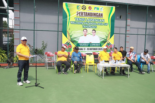 Hadiri Wali Kota Cup 2025, PELTI Kalteng Komitmen Dukung Pembinaan Tenis