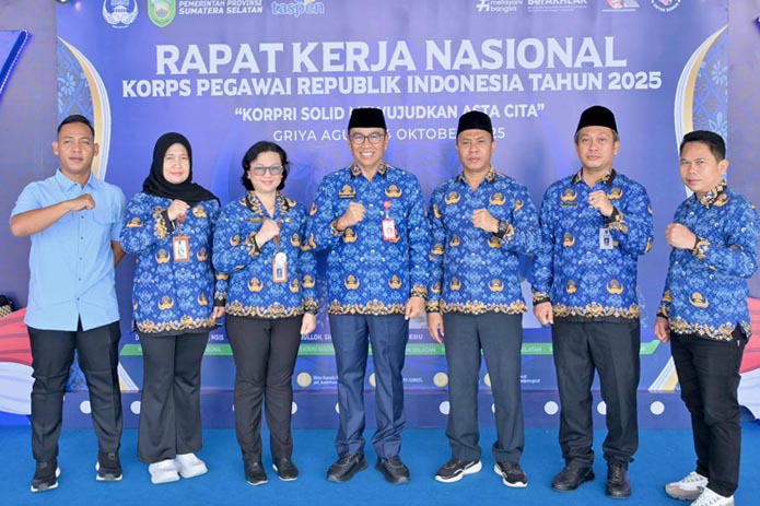 Plt. Sekda Kalteng Hadiri Rakernas KORPRI 2025 di Palembang