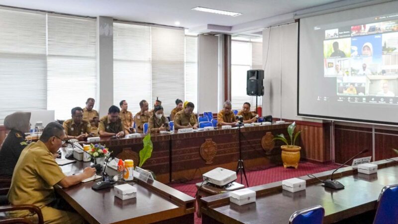 Sahli Ekobang Ikuti Rakor Inflasi Secara Virtual Bersama Kemendagri RI