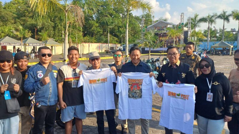 Gubernur dan Wagub Kalteng Hadiri Horefest 1 Dekade Kere Hore Scooter Club