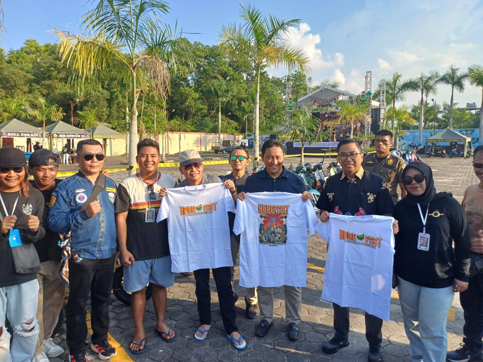 Gubernur dan Wagub Kalteng Hadiri Horefest 1 Dekade Kere Hore Scooter Club