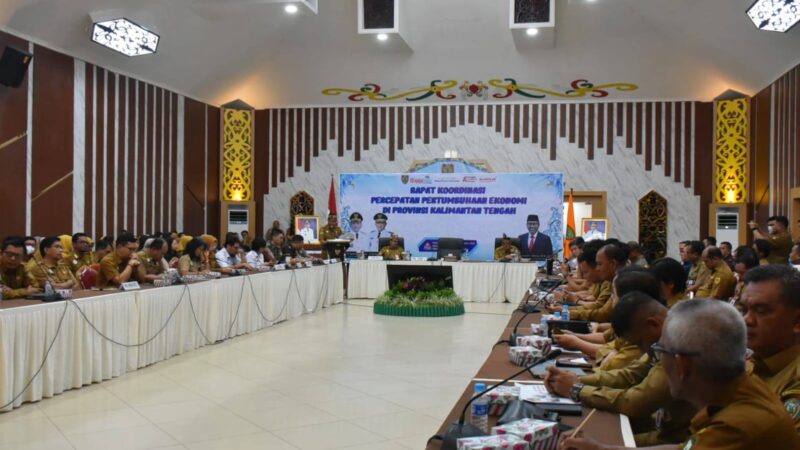 Plt. Sekda Buka Rakor Percepatan Pertumbuhan Ekonomi Kalteng