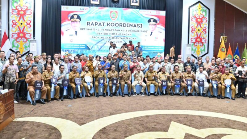 Gubernur Agustiar Sabran Pimpin Rakor Optimalisasi PAD Sektor Pertambangan