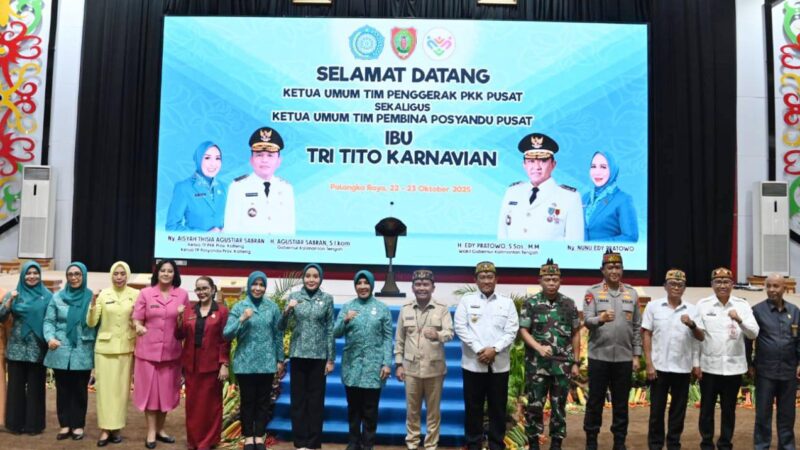 Kunker ke Kalteng, Ketum TP PKK Pusat Dorong Sinergi PKK dengan Pemda