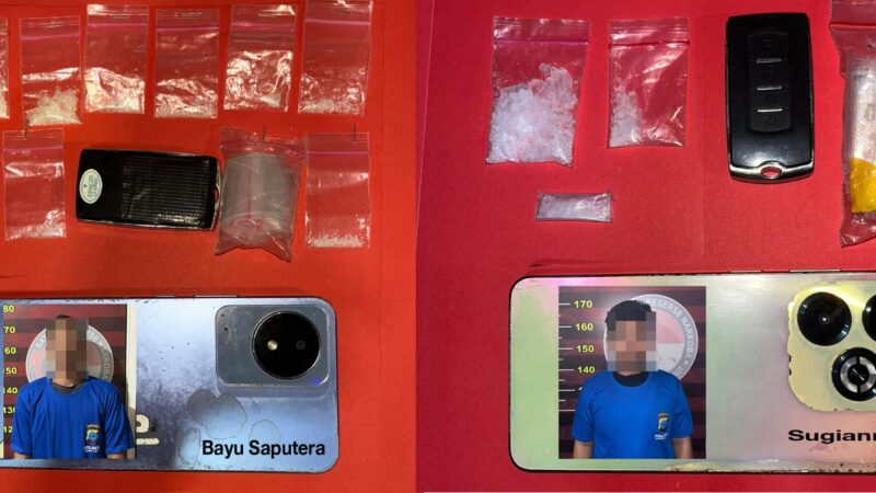 Polisi Amankan Dua Pengedar Sabu di Tanah Laut