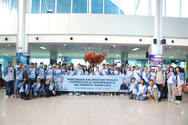 Siap Harumkan Kalteng, Kontingen POPNAS XVII dan PEPARPENAS XI Mulai Tiba di Jakarta